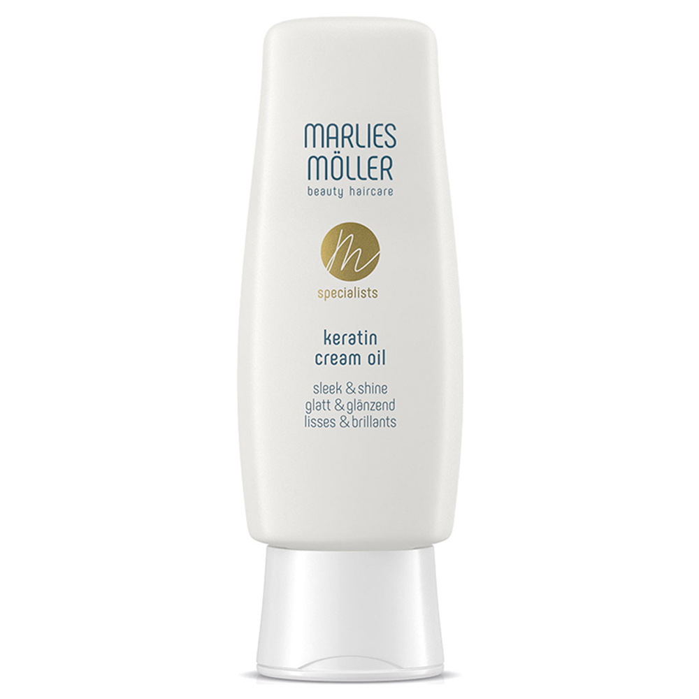 Крем-масло для волос с кератином гладкость и блеск Marlies Moller Keratin Cream Oil Sleek and Shine